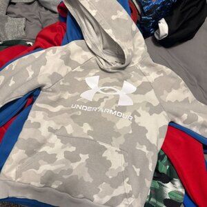 Under Armour Kids Hoodie - Light Gray Camo
